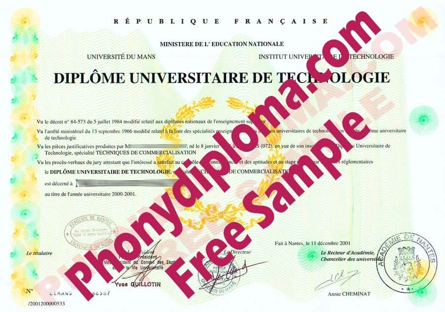 Custom Made Diploma and Transcript Samples