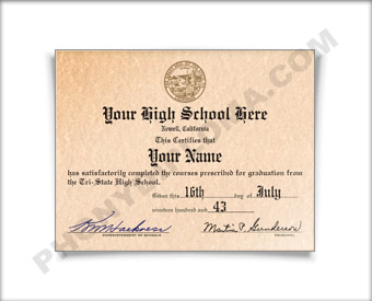 printable high school diplomas