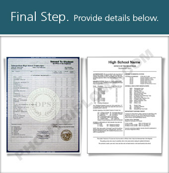 Fake High School Transcripts