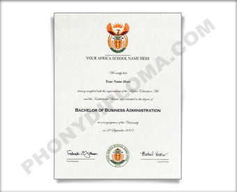 Fake Diploma From African University
