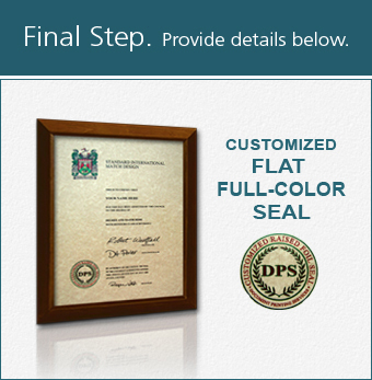 Match of Actual Diploma - You Choose Options InternationalMatchDiploma