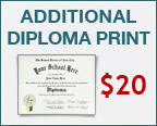 Additional Diploma Print - $20