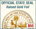 Official State Seal "Raised Gold" +$35