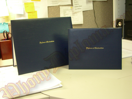 Fake College Graduation Folders
