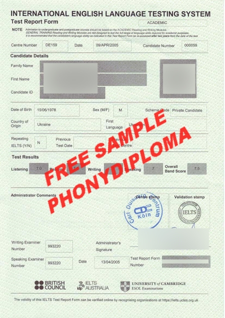 Australia Ielts Sample Free Sample From Phonydiploma