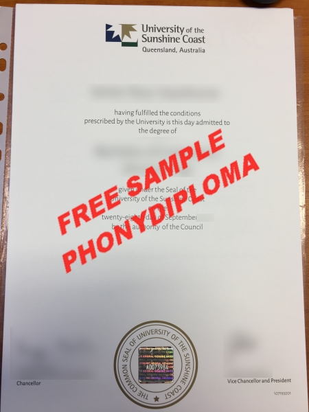Australia University Of The Sunshine Coast Free Sample From Phonydiploma