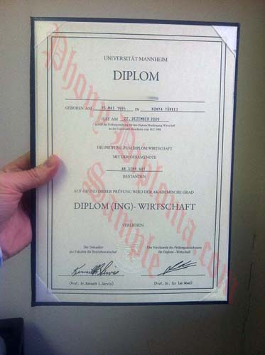 Universitat Mann Germany Fake Diploma Sample From Phonydiploma