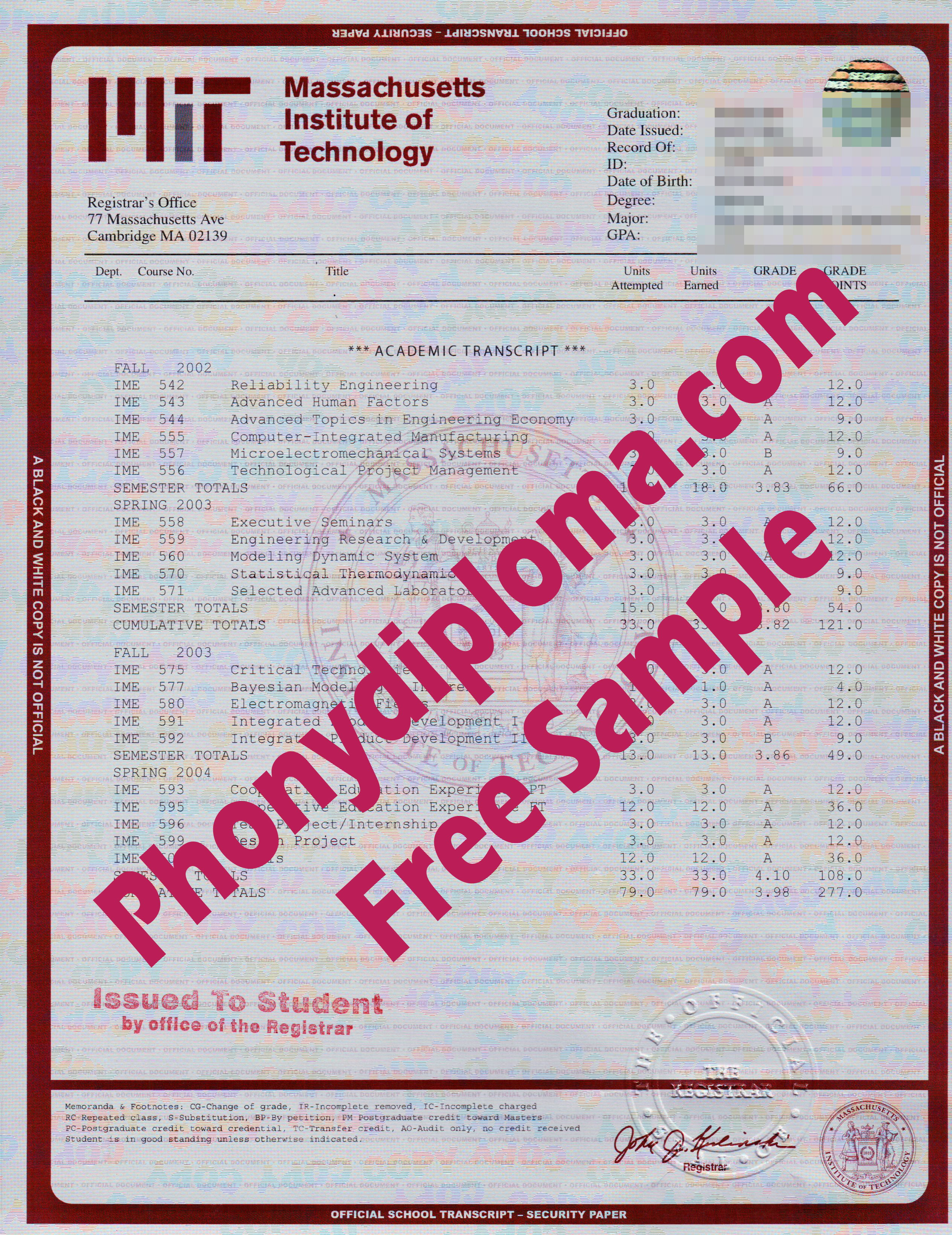 Massachusetts Institute Of Technology House Design Transcript Free Sample From Phonydiploma