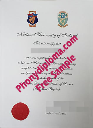National University Of Ireland English Version Free Sample From Phonydiploma