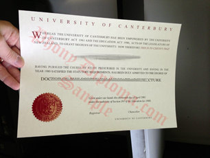 University Of Canterbury Diploma Photo