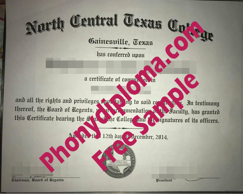 North Central Texas College Free Sample From Phonydiploma