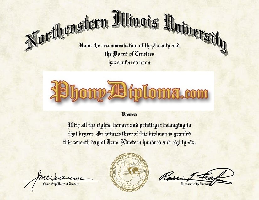 Northeastern Illinois University Free Sample From Phonydiploma