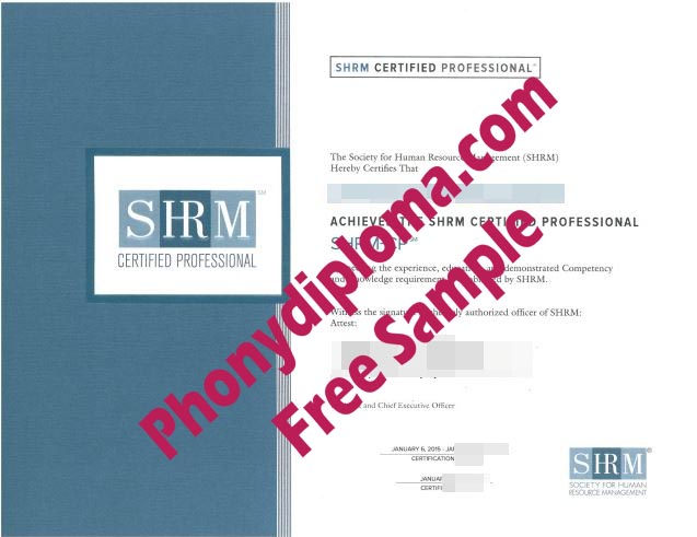 Shrm Certified Professional Society For Human Resources Management Free Sample From Phonydiploma