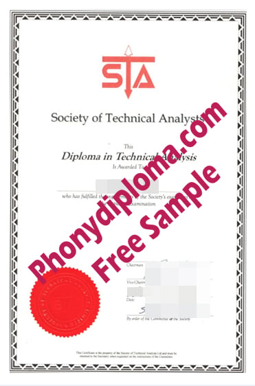 Society Of Technical Analysts Free Sample From Phonydiploma