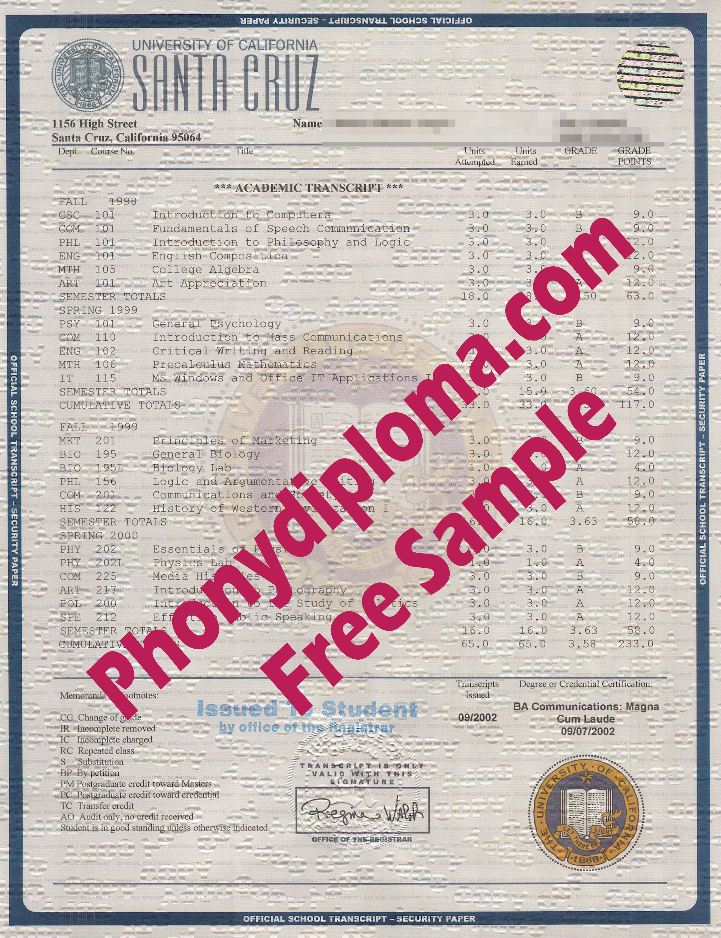 Uc Santa Cruz House Design Transcript Free Sample From Phonydiploma