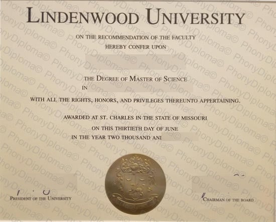 Usa Lindenwood University Fake Diploma From Phonydiploma
