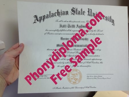 Usa North Carolina Appalachian State University Photo Free Sample From Phonydiploma