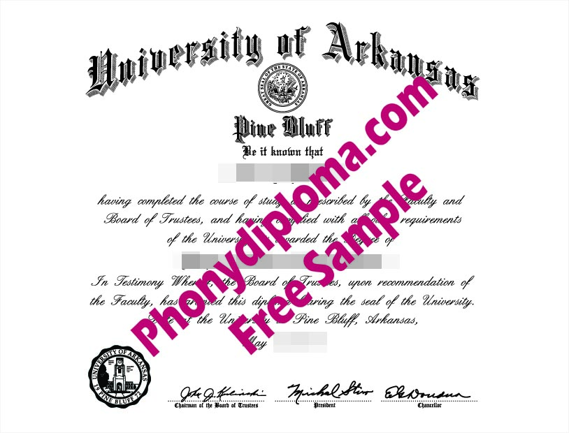 University Of Arkansas Pine Bluff Free Sample From Phonydiploma