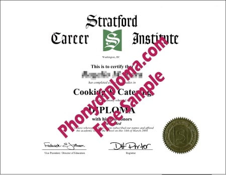 Canada Stratford Carrer Institute Free Sample From Phonydiploma