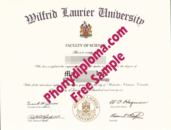 Canada Wilfrid Laurier University Free Sample From Phonydiploma