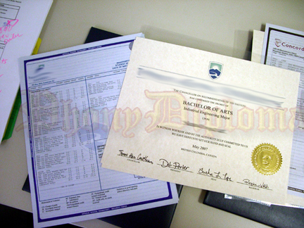 Fake Diploma With Transcripts