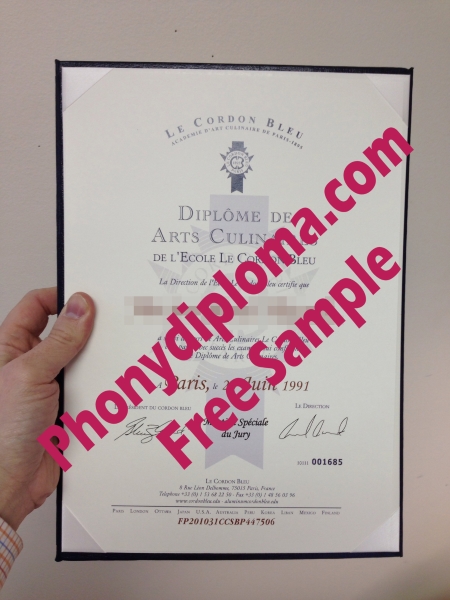 Le Cordon Bleu Culinary In French Free Sample From Phonydiploma