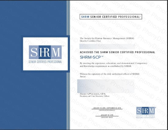 Shrm Senior Certified Professional Free Sample From Phonydiploma