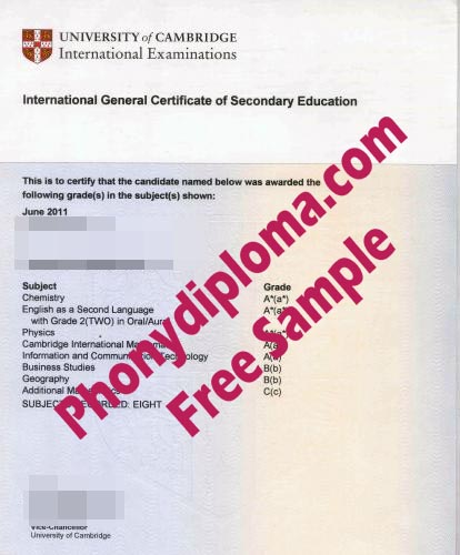 Igcse International Gcse Cambridge Free Sample From Phonydiploma