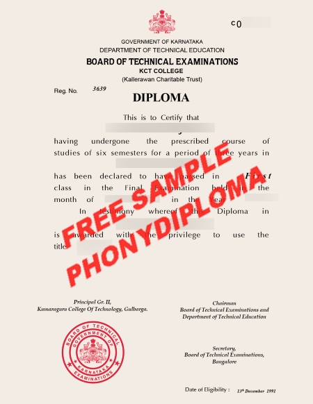 India Kct Kallerawan Charitable Trust College Free Sample From Phonydiploma