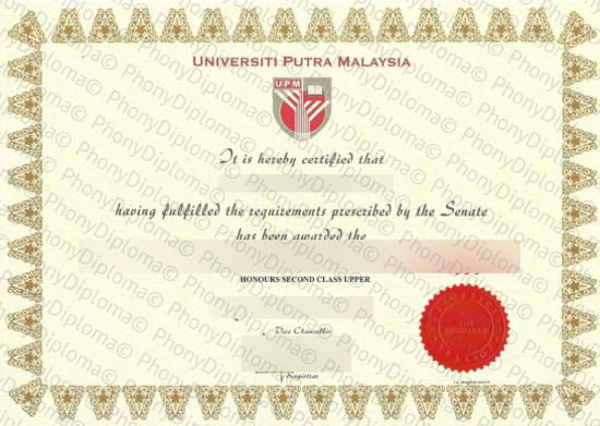 Malaysia Universiti Putra Free Sample From Phonydiploma