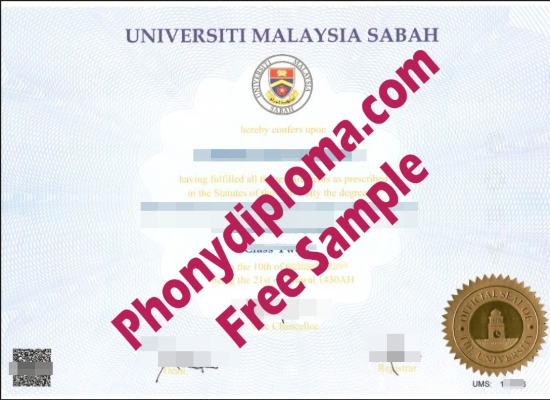 Universiti University Malaysia Sabah Free Sample From Phonydiploma