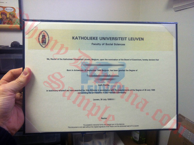 Katholieke Universiteit Leuven Fake Netherlands University Diploma Sample From Phonydiploma