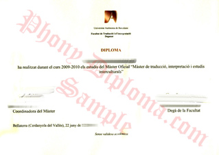 Universitat Autonoma De Barcelona Spain Fake Diploma From Phonydiploma