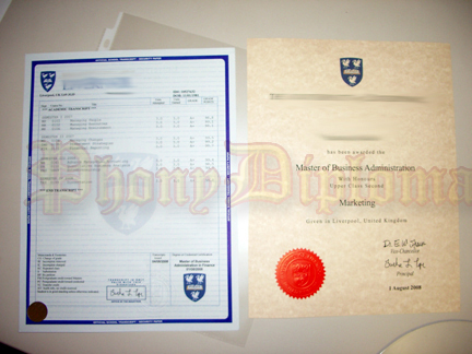 Fake Diploma University Of Liverpool D&T