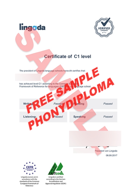 Uk C1 Level Certificate Actual Match Transcript Free Sample From Phonydiploma