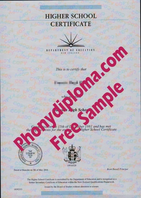 Uk European Higher School Certificate Free Sample From Phonydiploma