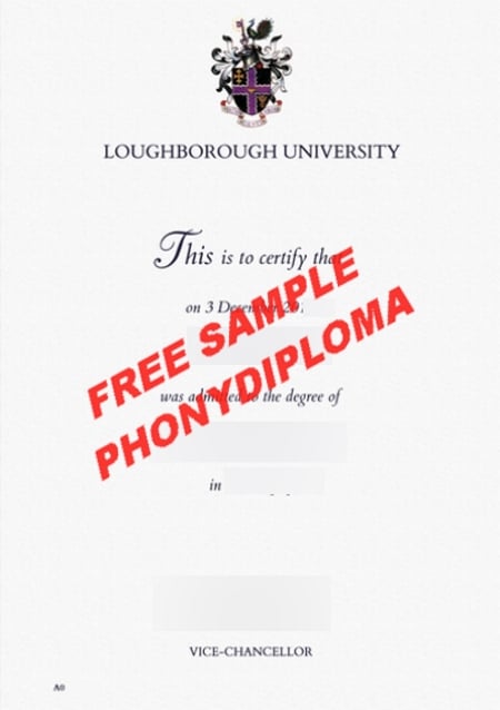 Uk Loughborough University Free Sample From Phonydiploma