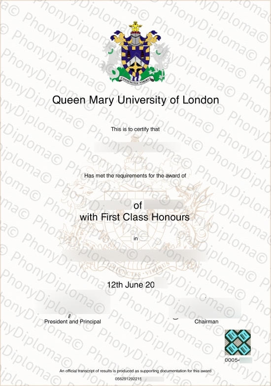 Uk Queen Mary University Of London Free Sample From Phonydiploma