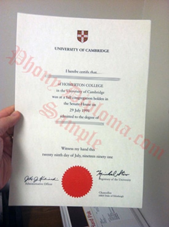 Uk University Of Cambridge Free Sample From Phonydiploma