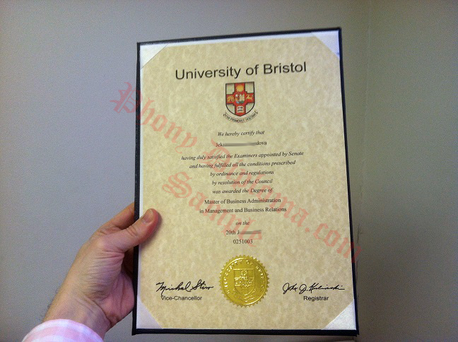 University Of Bristol United Kingdom Uk Fake Diploma Sample From Phonydiploma