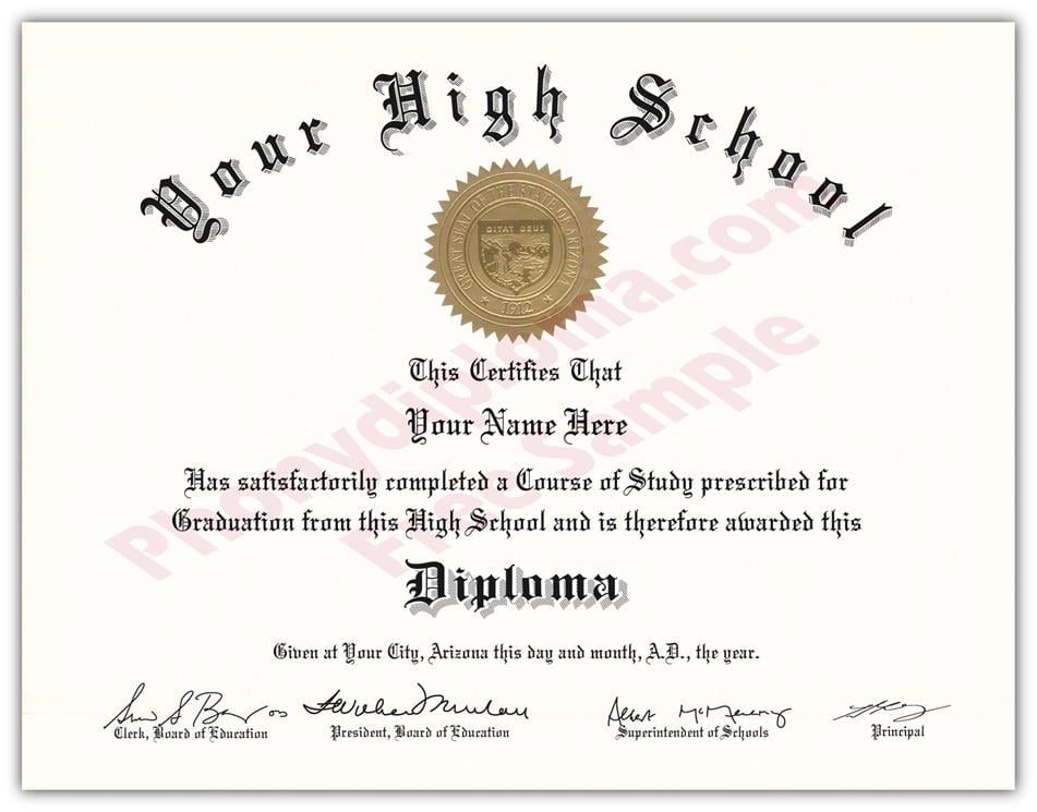 Fake USA High School Diplomas By State