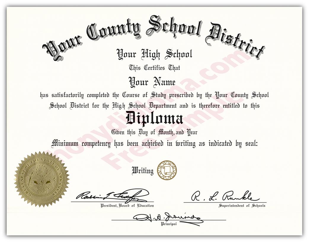 Fake USA High School Diplomas By State