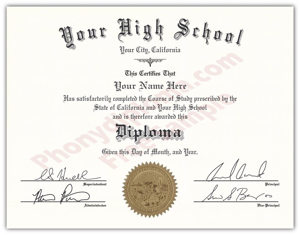 Fake USA High School Diplomas By State