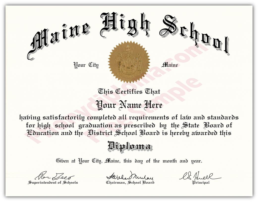 Fake USA High School Diplomas By State