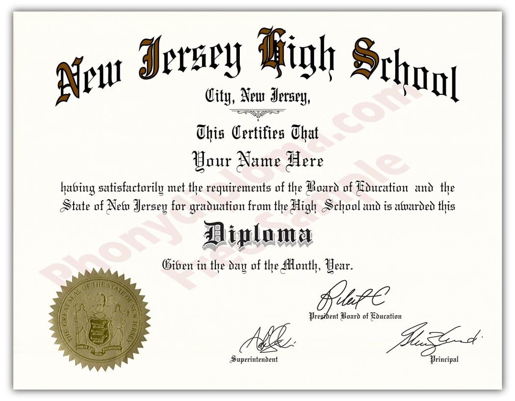 Fake USA High School Diplomas By State