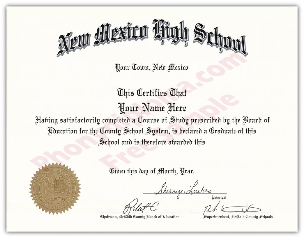 Ged Diploma Template from www.phonydiploma.com