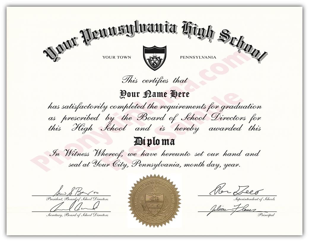 Fake USA High School Diplomas By State