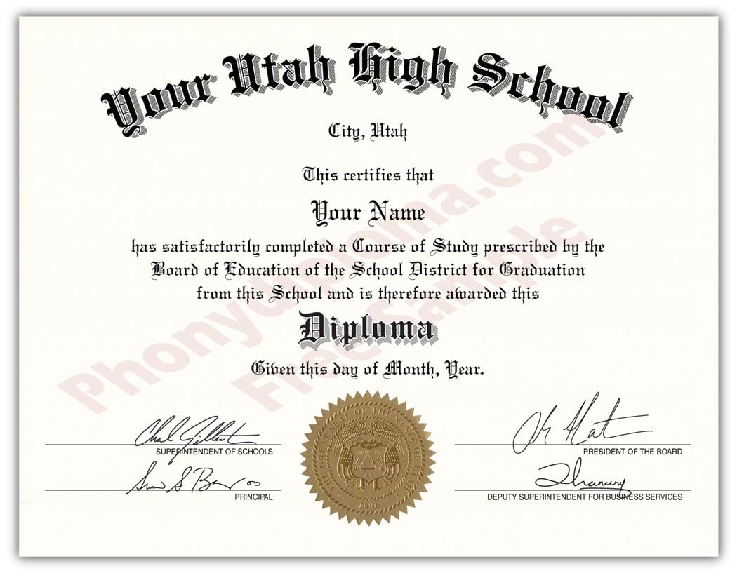 Fake USA High School Diplomas By State