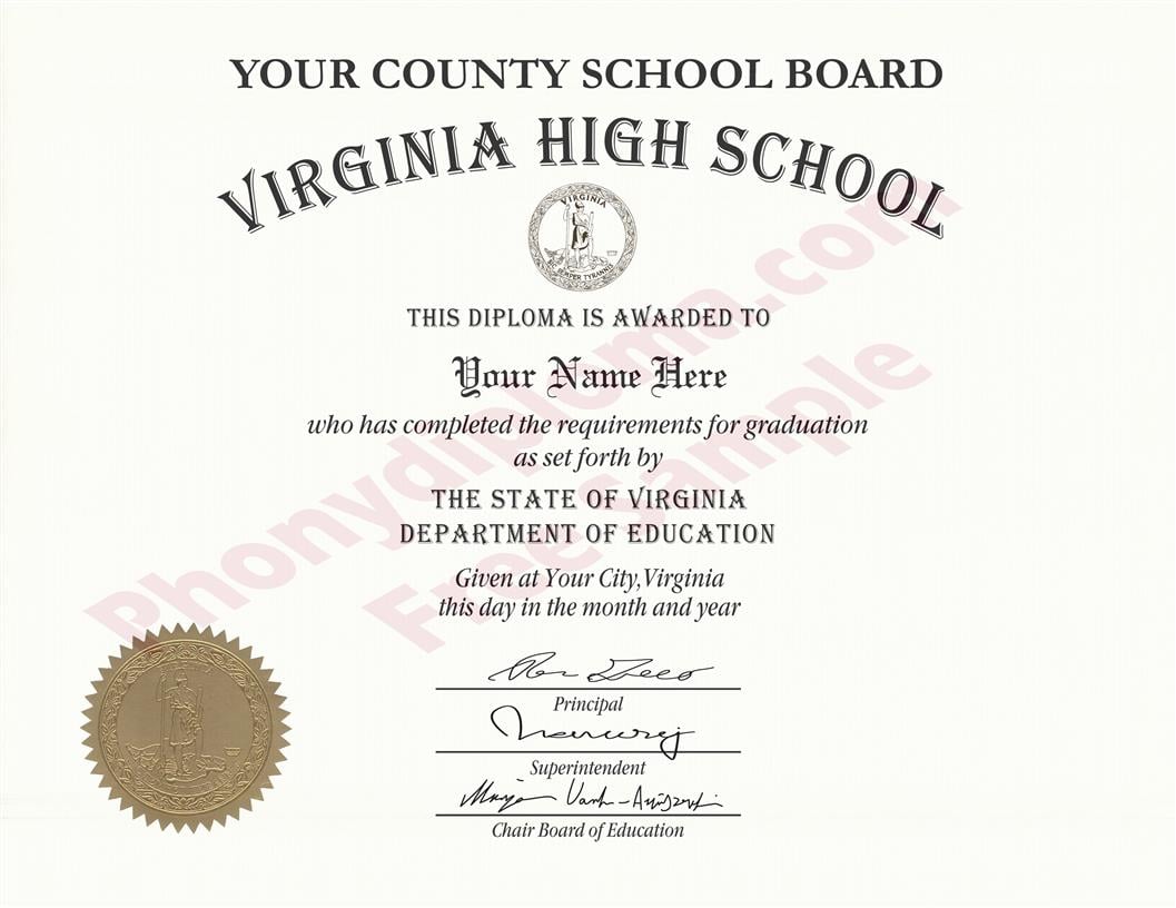 Fake USA High School Diplomas By State