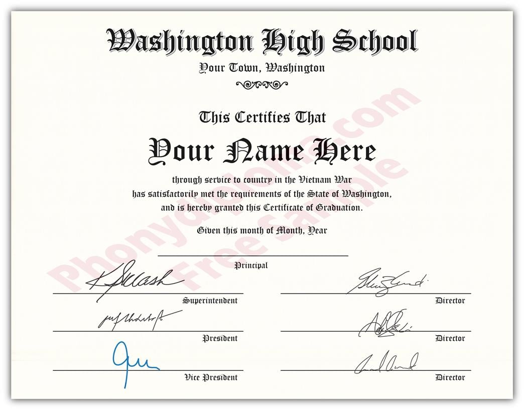 Fake USA High School Diplomas By State